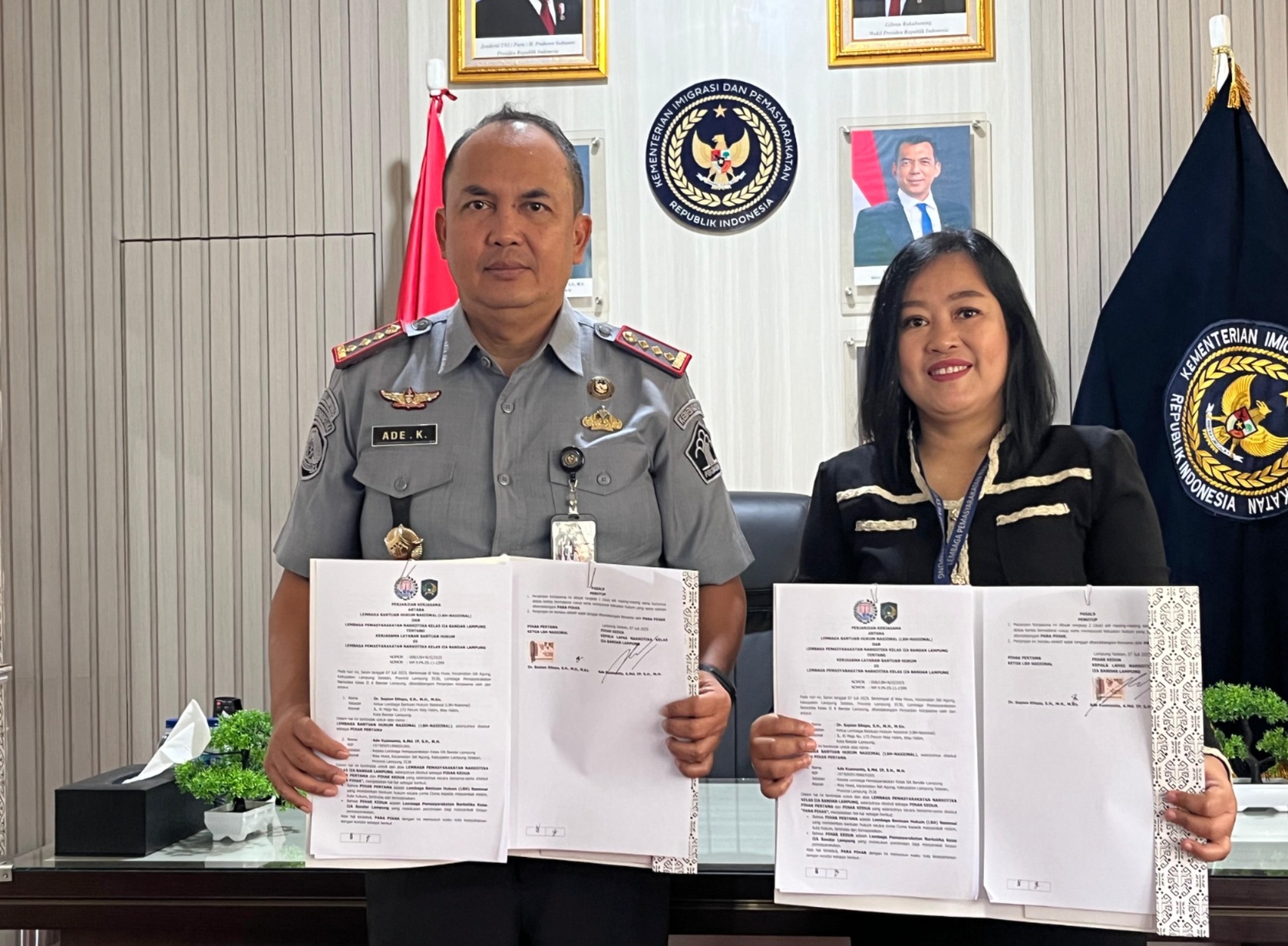 Lapas Narkotika Bandar Lampung dan LBH Nasional Teken PKS, Perkuat Bantuan Hukum bagi Warga Binaan