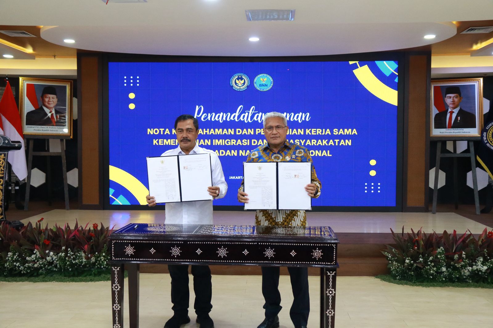 Kemenimipas dan BNN Teken Kerja Sama Penegakan Hukum dan Rehabilitasi Penyalahgunaan Narkoba