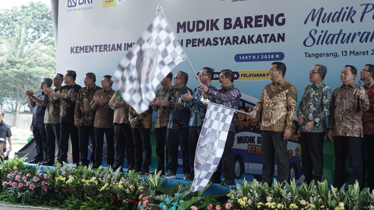 Sambut Idulfitri 1447 Hijriah, Kemenimipas Berangkatkan 661 Peserta Mudik Bersama 