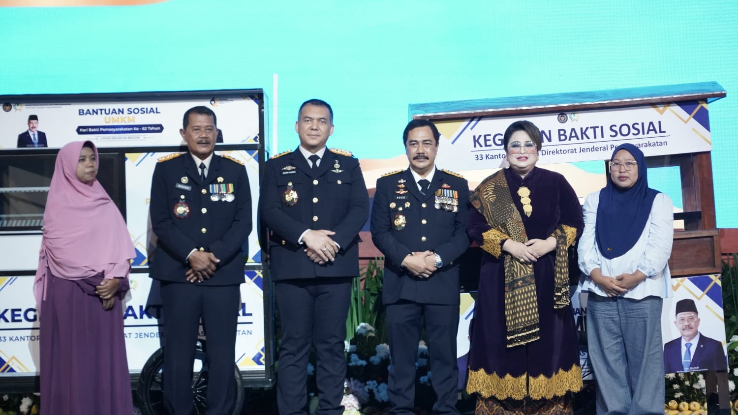 Dorong Kemandirian Ekonomi Keluarga Warga Binaan, Menteri Imipas Salurkan Gerobak dan Modal Usaha
