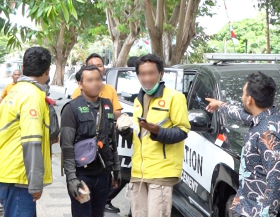 Wujudkan Kepedulian Sosial, Imigrasi Sulteng Berikan Makan Gratis ke Masyarakat