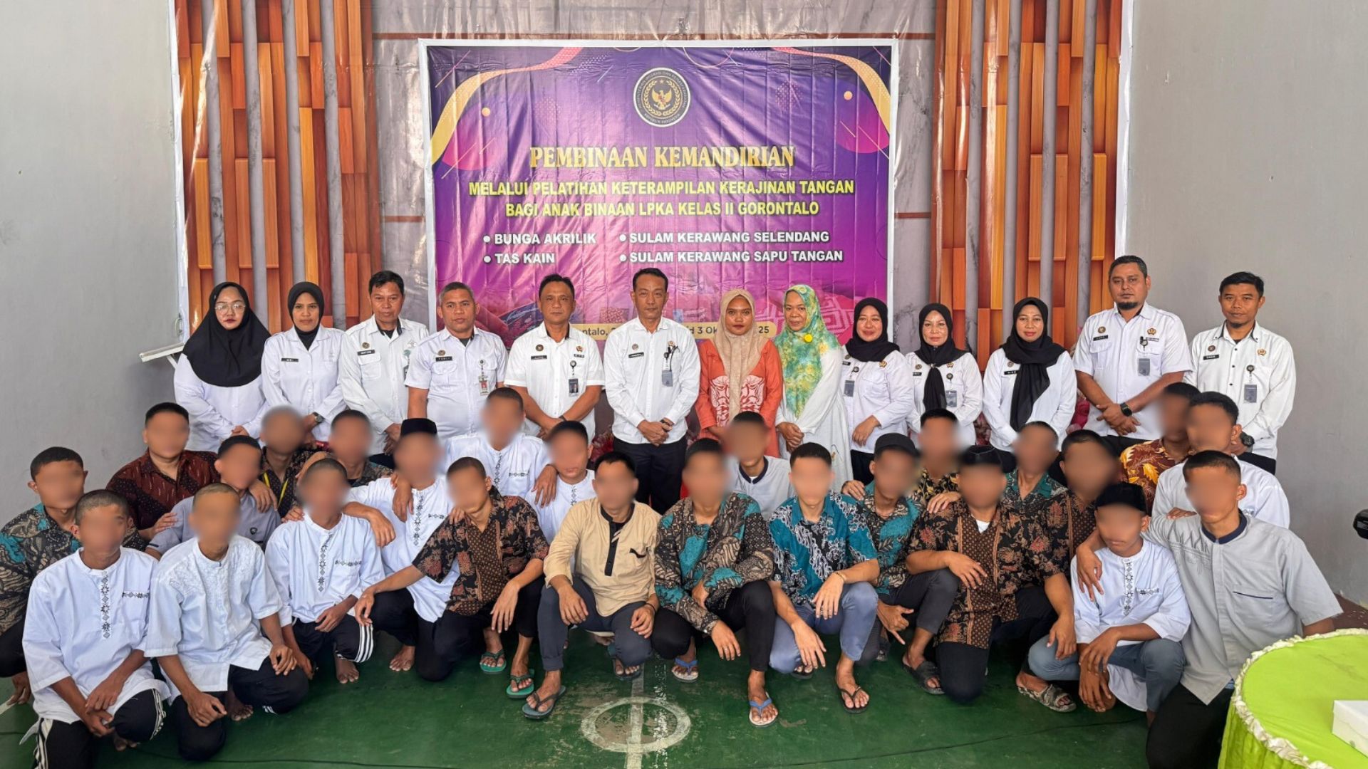 LPKA Gorontalo Buka Pelatihan Keterampilan Kerajinan Tangan bagi Anak Binaan