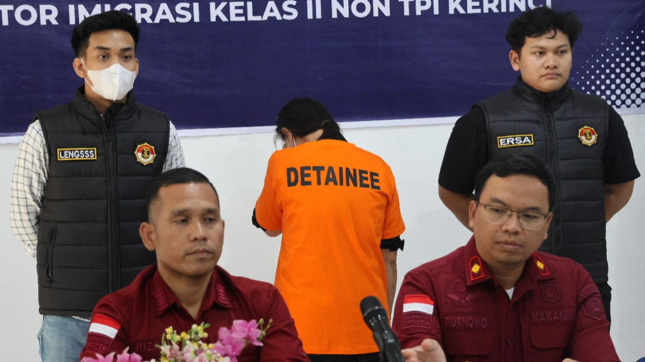 Kanwil Ditjenim Jambi Amankan WNA Tiongkok Penyalahguna Izin Tinggal