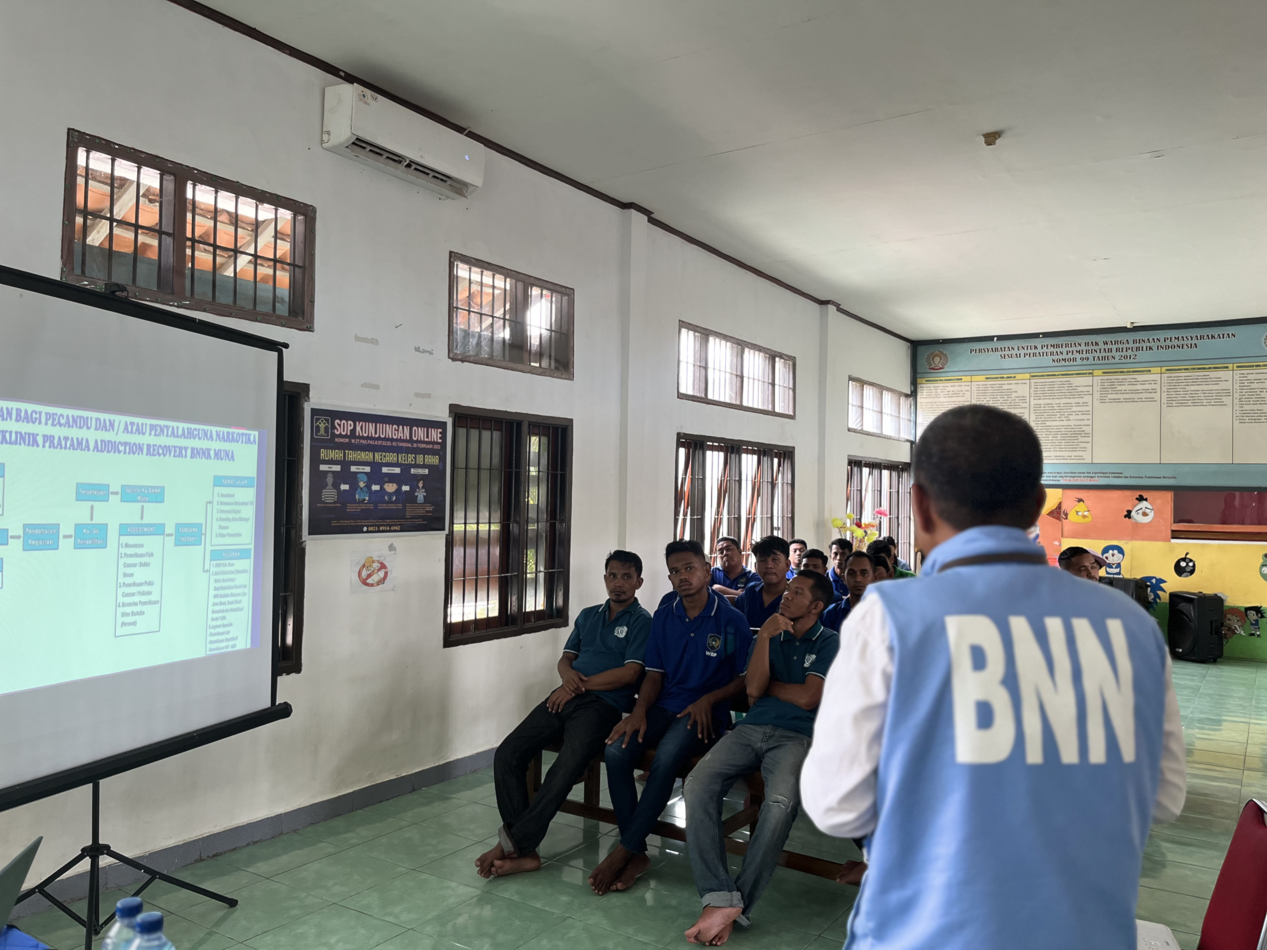 Gandeng BNN Kabupaten Muna, Rutan Raha Bina dan Pulihkan Warga Binaan melalui Rehabilitasi