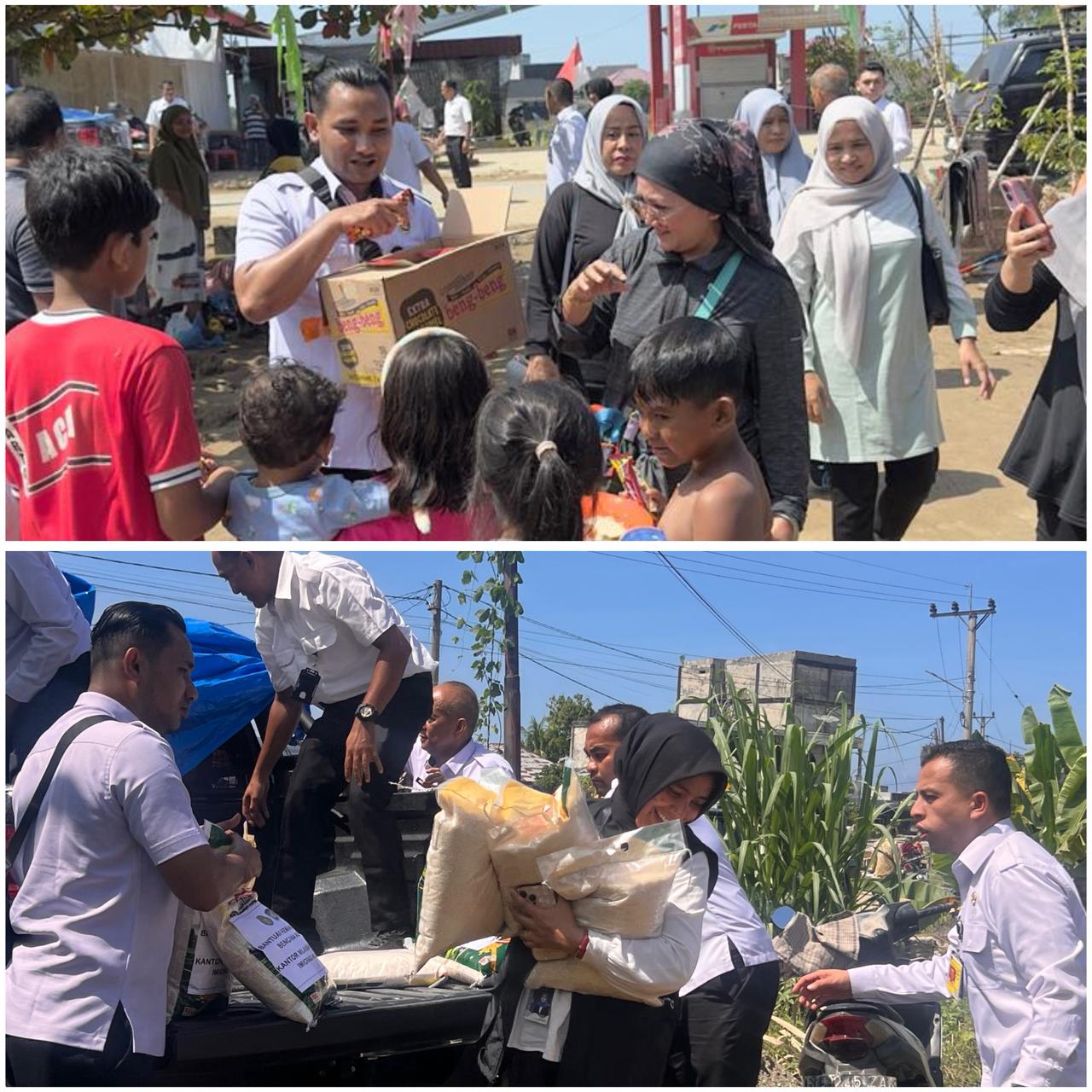 Ditjen Imigrasi Aceh Bergerak Cepat Distribusikan Bantuan untuk Korban Banjir Pidie Jaya