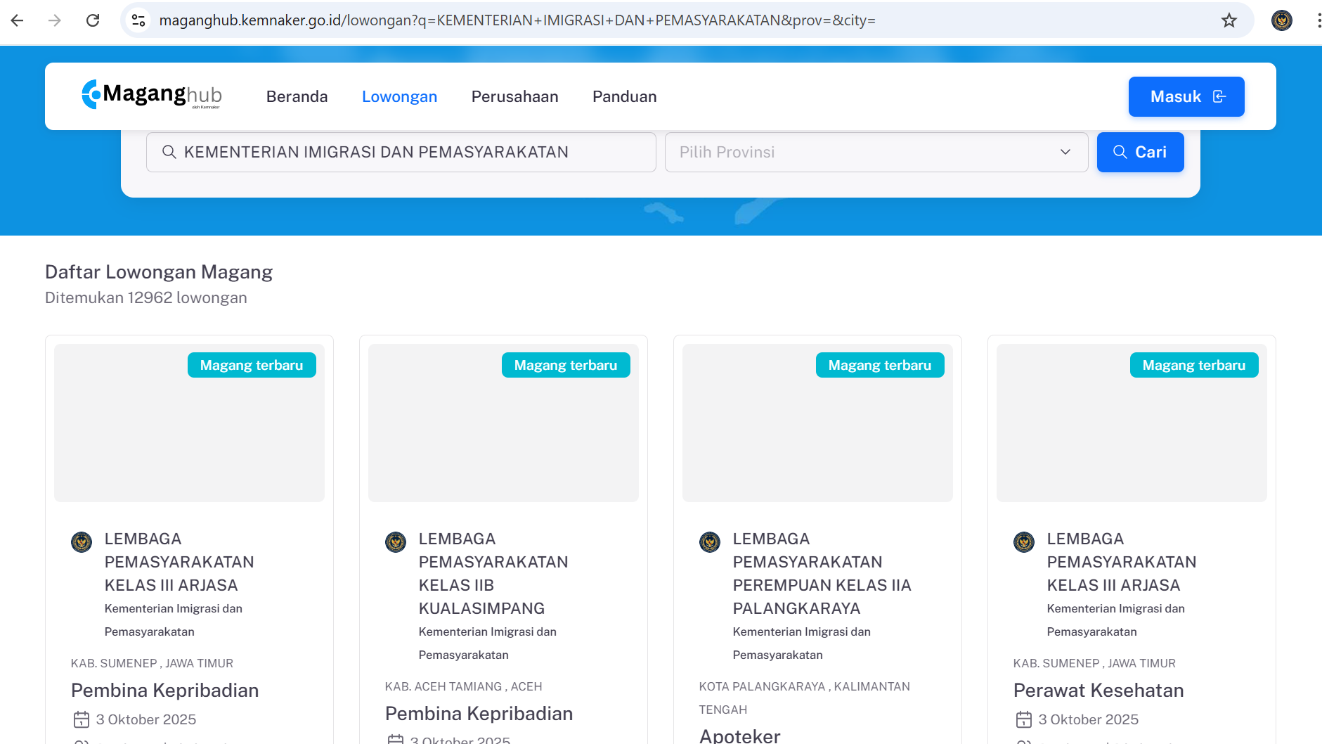 Kemenimipas Buka Program Magang Nasional bagi 39.496 Fresh Graduate