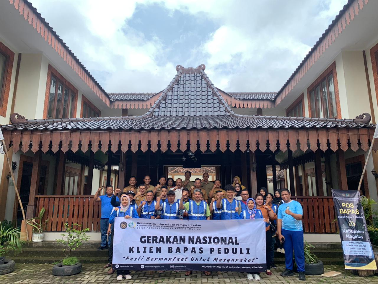 Gerakan Aksi Klien Bapas Peduli Dorong Kepedulian Sosial Klien Pemasyarakatan di Magetan