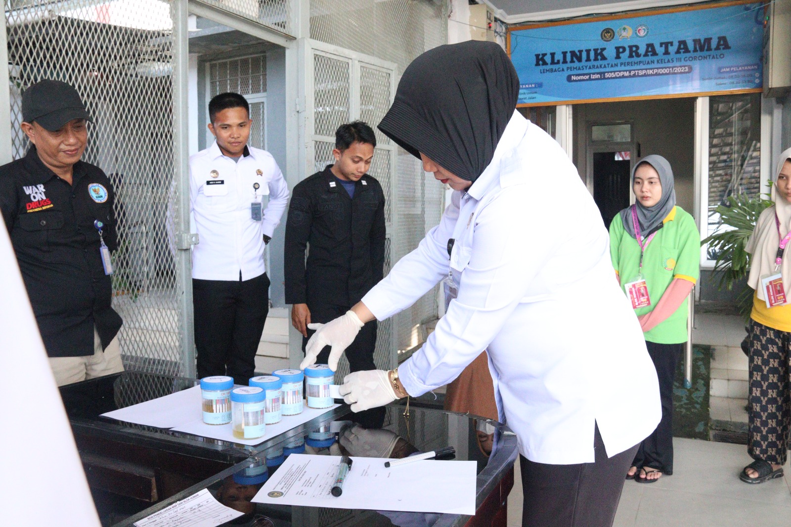 Lapas Perempuan Gorontalo Gelar Tes Urine, Pertegas Komitmen Lingkungan Zero Narkoba