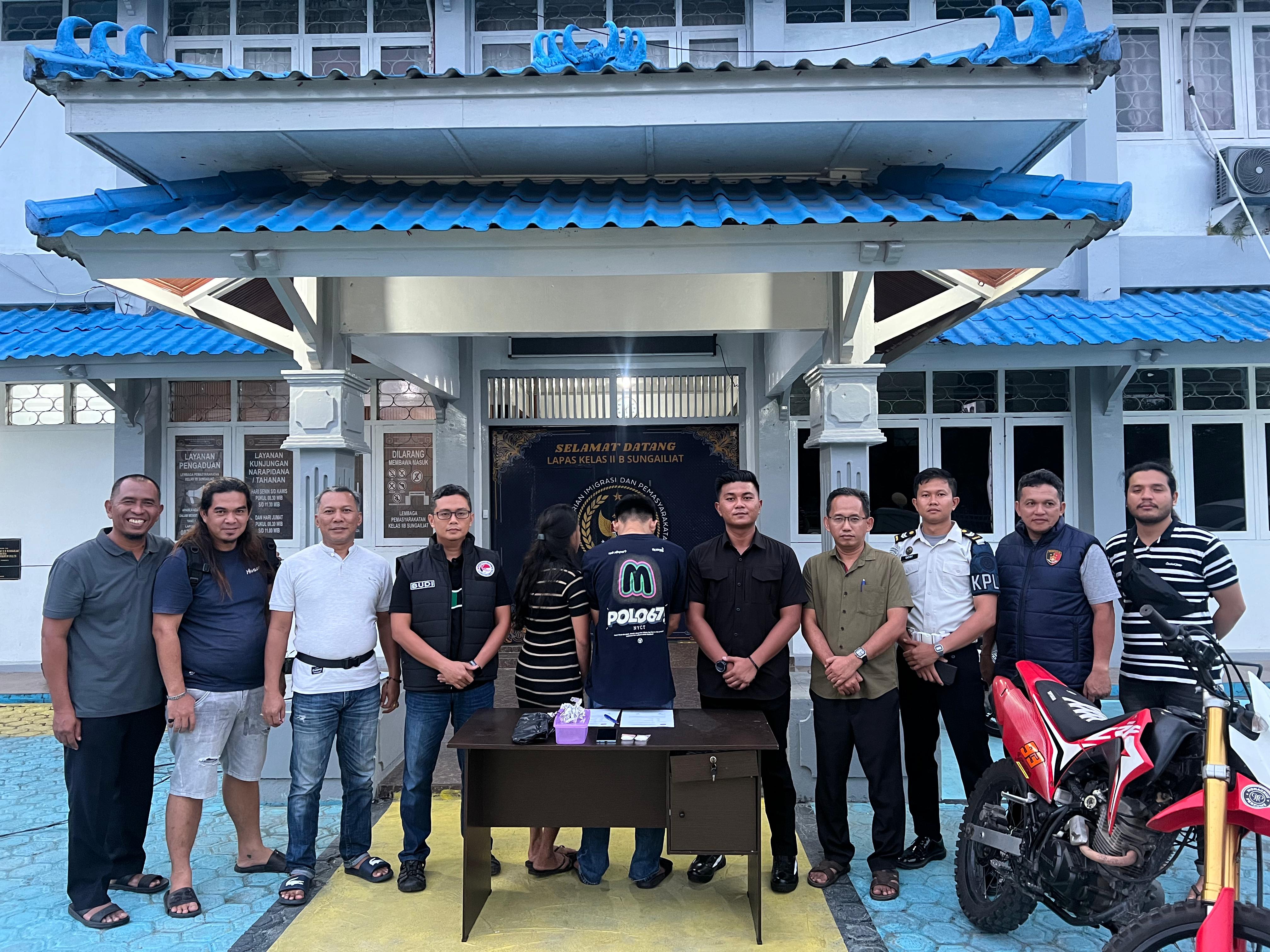 Petugas Lapas Sungailiat Gagalkan Aksi Nekat Pasutri Selundupkan Sabu