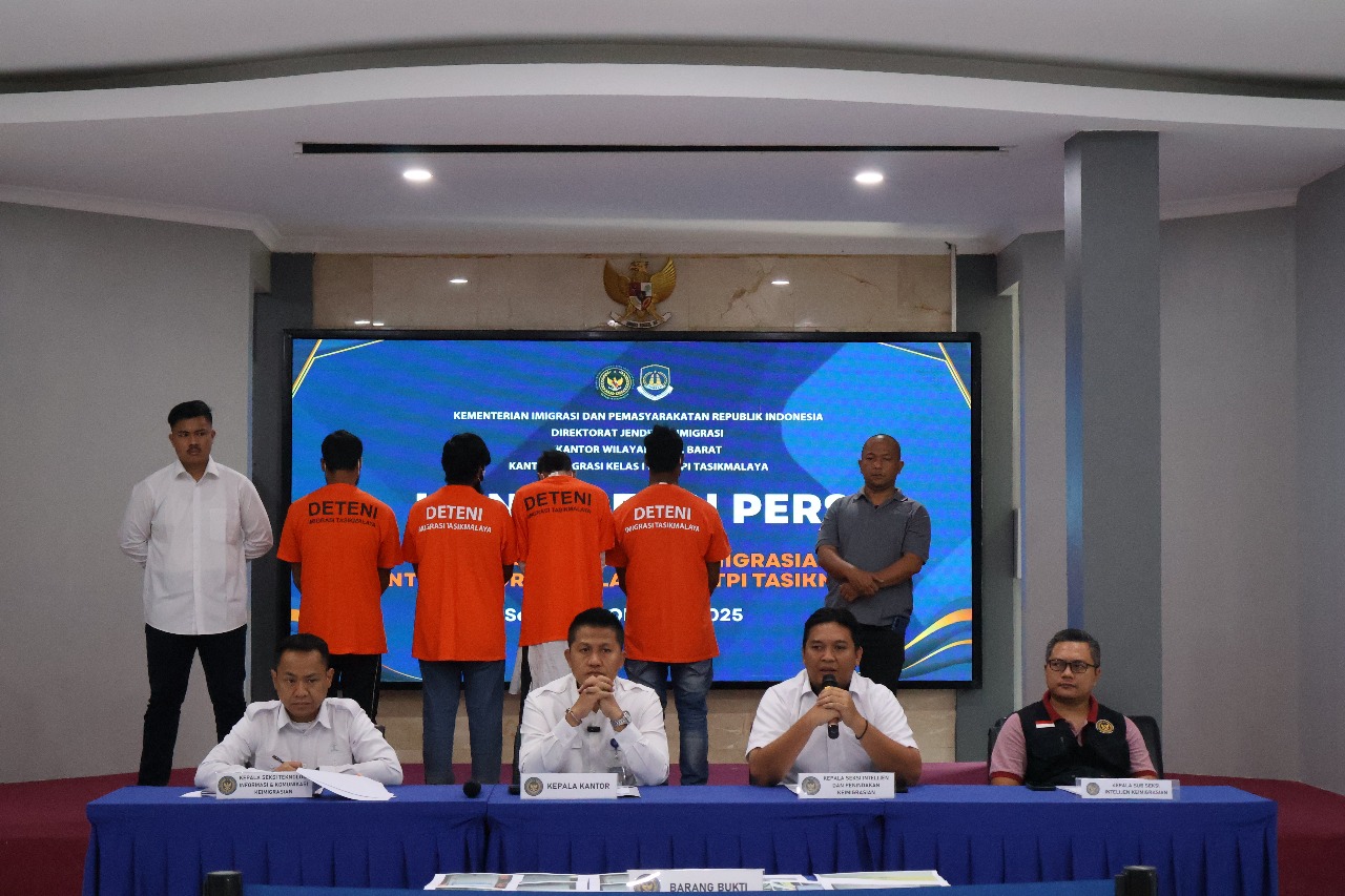 Masuk secara Ilegal dan Tidak Memiliki Dokumen, Imigrasi Tasikmalaya Amankan Empat WNA Asal Bangladesh 