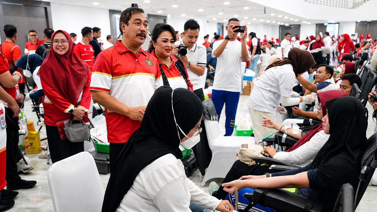 Berkolaborasi PMI, RSCM, dan RS Dharmais; Kemenimipas Gelar Donor Darah Targetkan 1.000 Kantong
